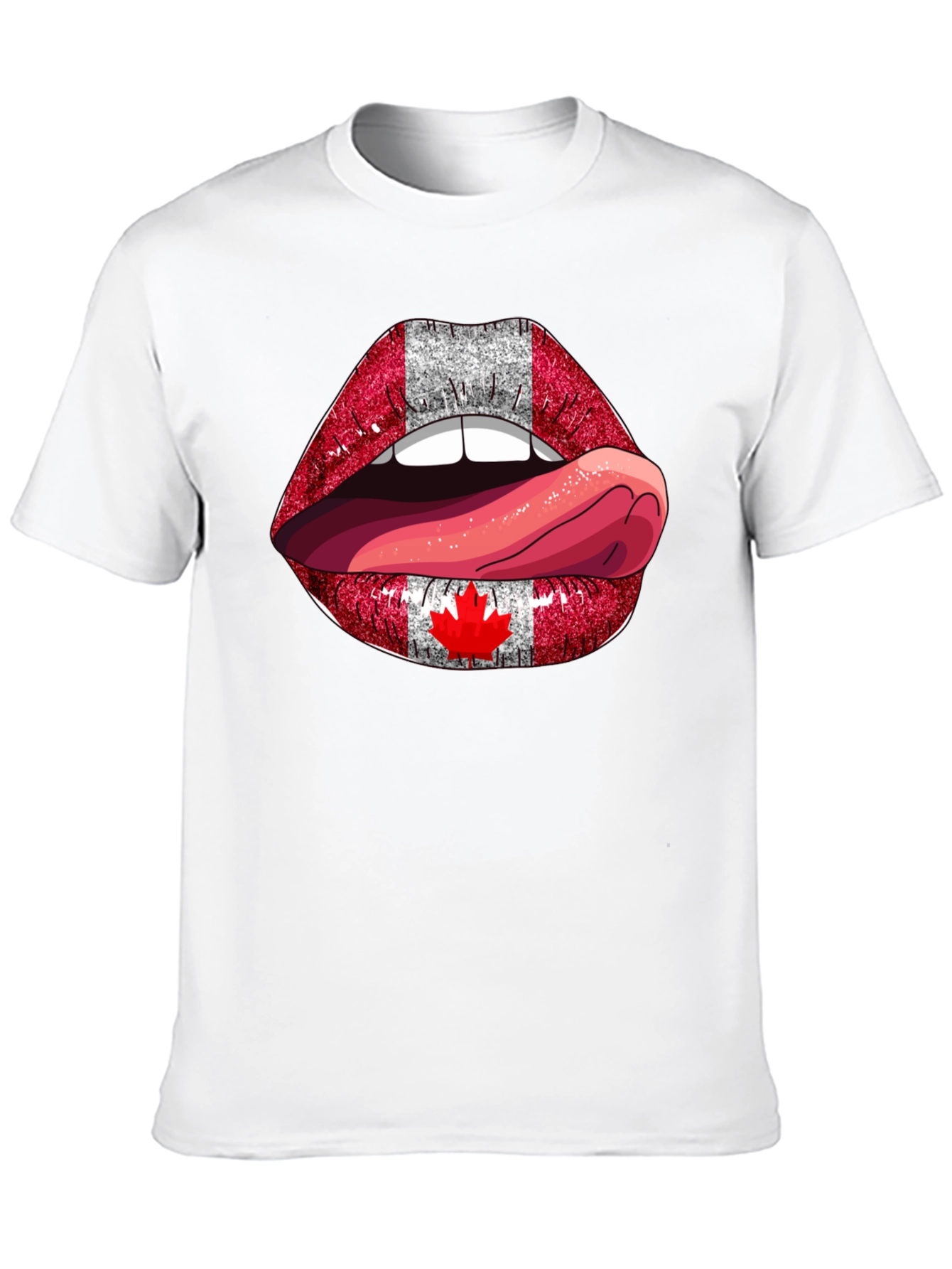 Canada Flag Lips T-Shirt