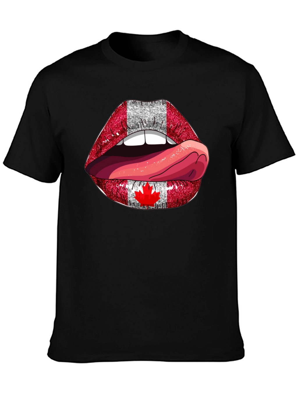 Canada Flag Lips T-Shirt