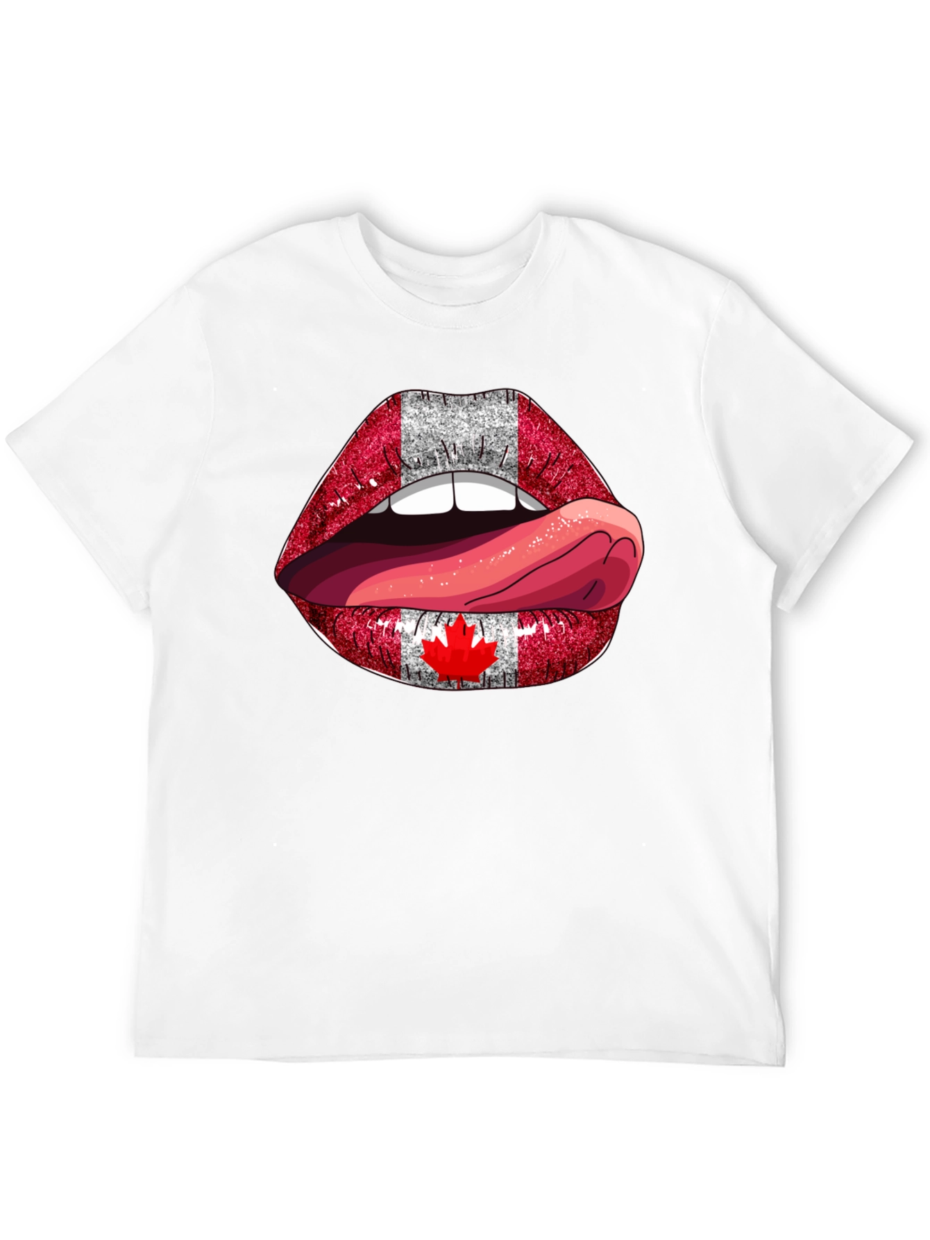 Canada Flag Lips T-Shirt