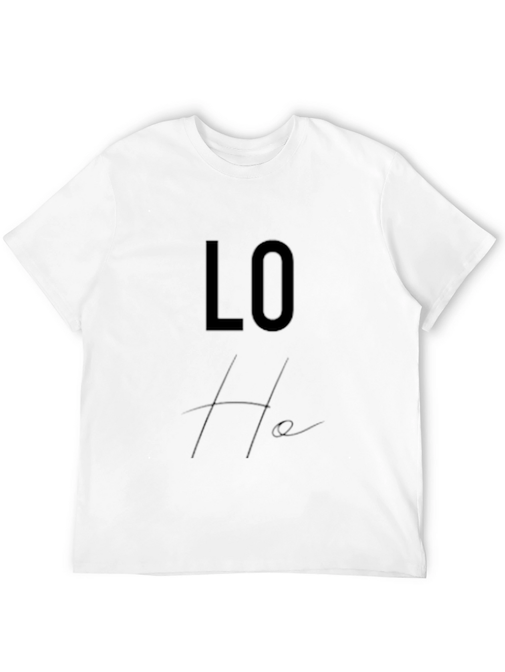 Trendy Black Lo-He Graphic Tee