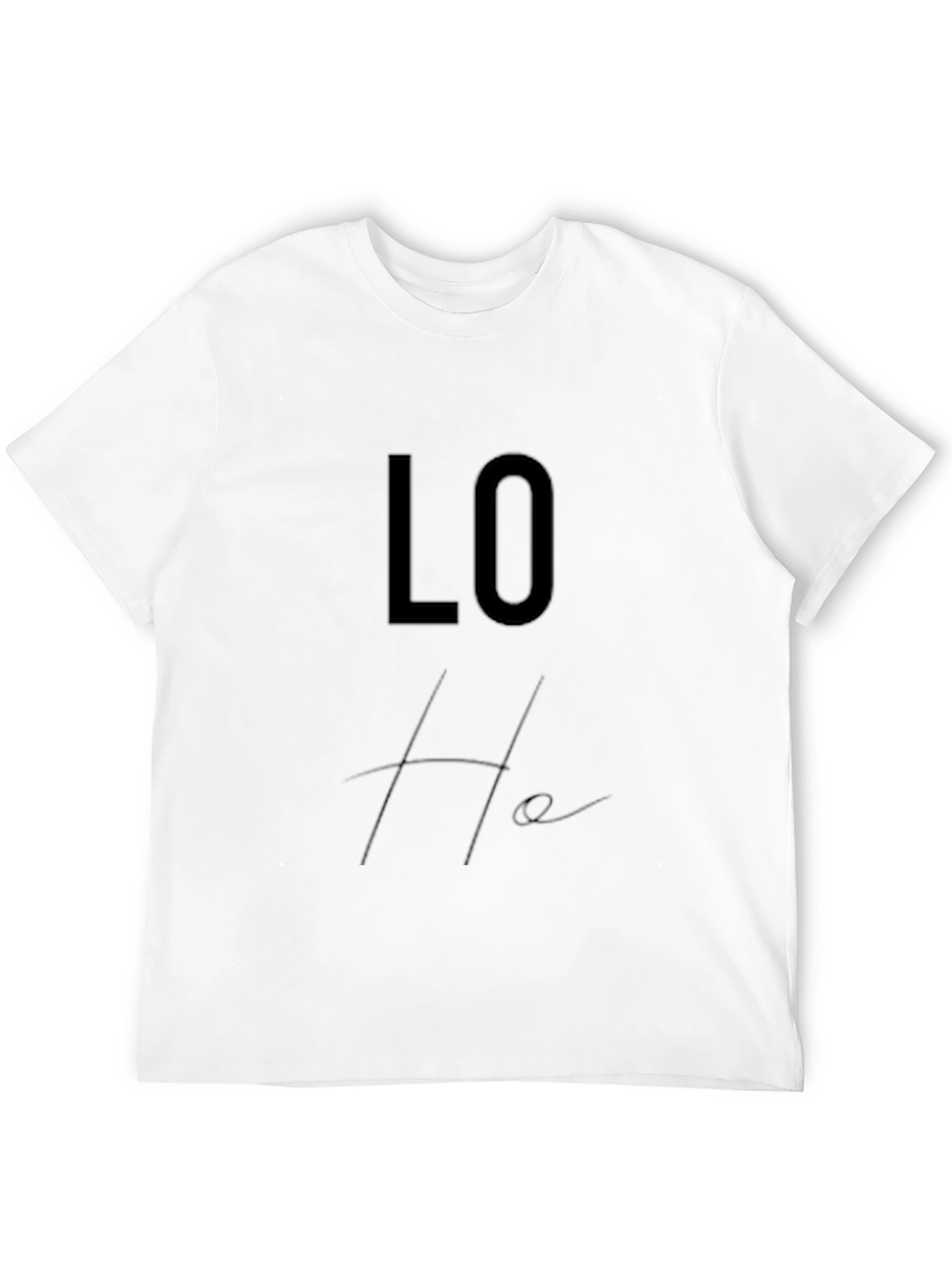 Trendy Black Lo-He Graphic Tee