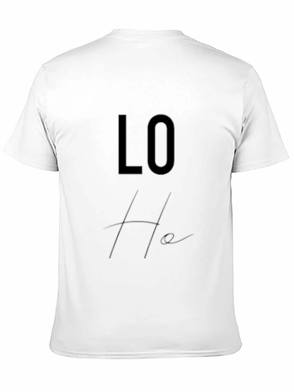 Trendy Black Lo-He Graphic Tee