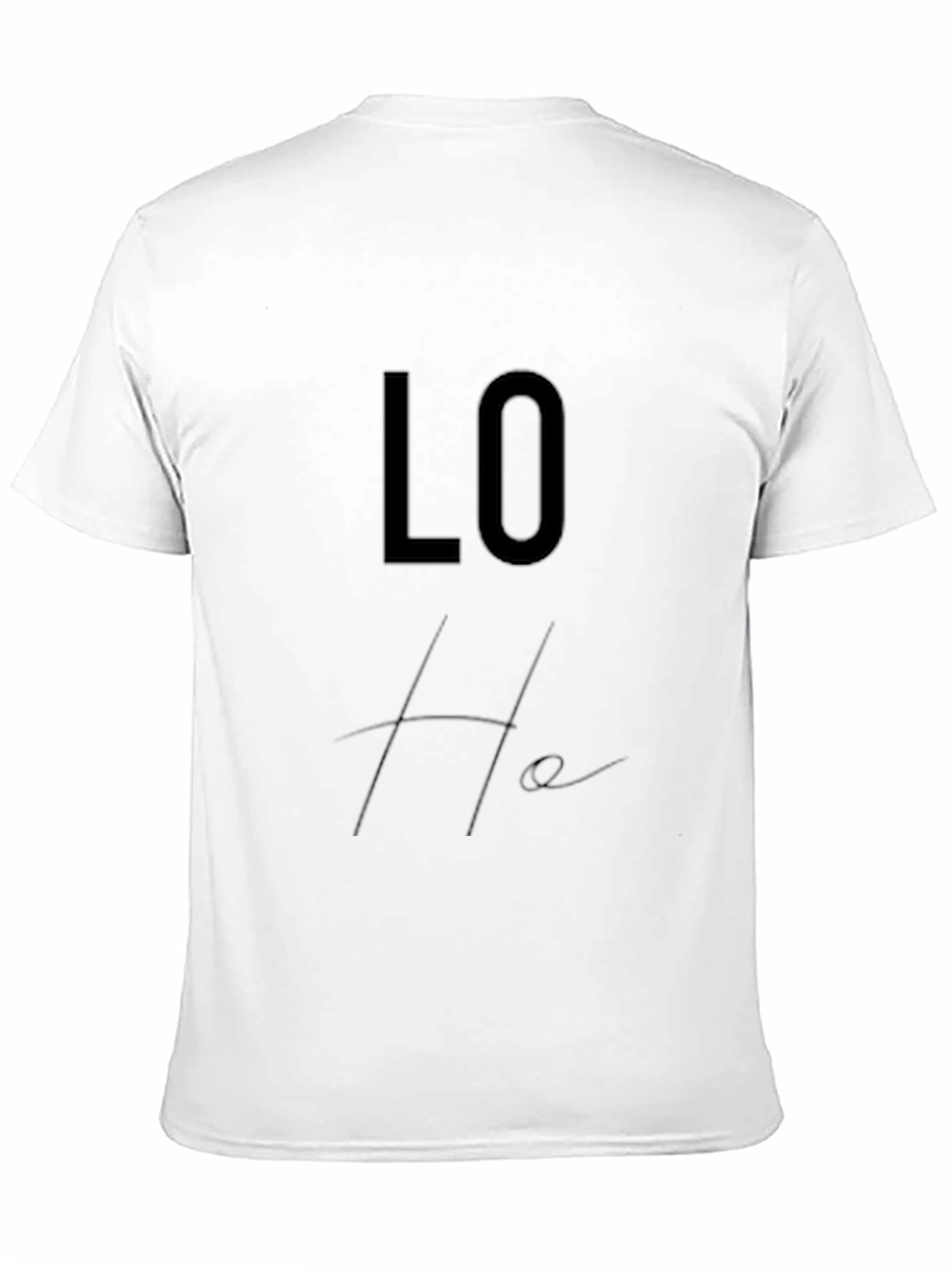Trendy Black Lo-He Graphic Tee