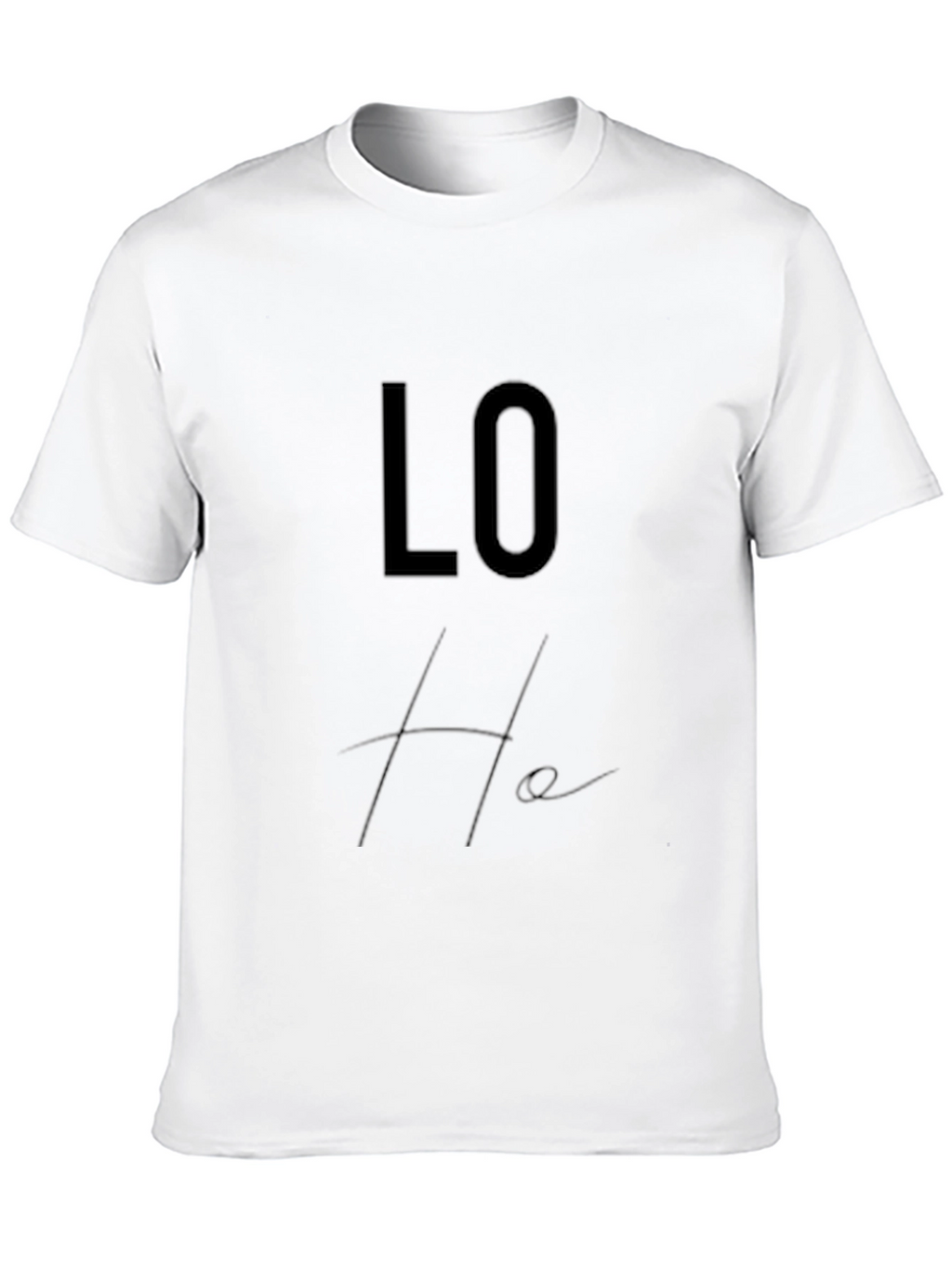Trendy Black Lo-He Graphic Tee