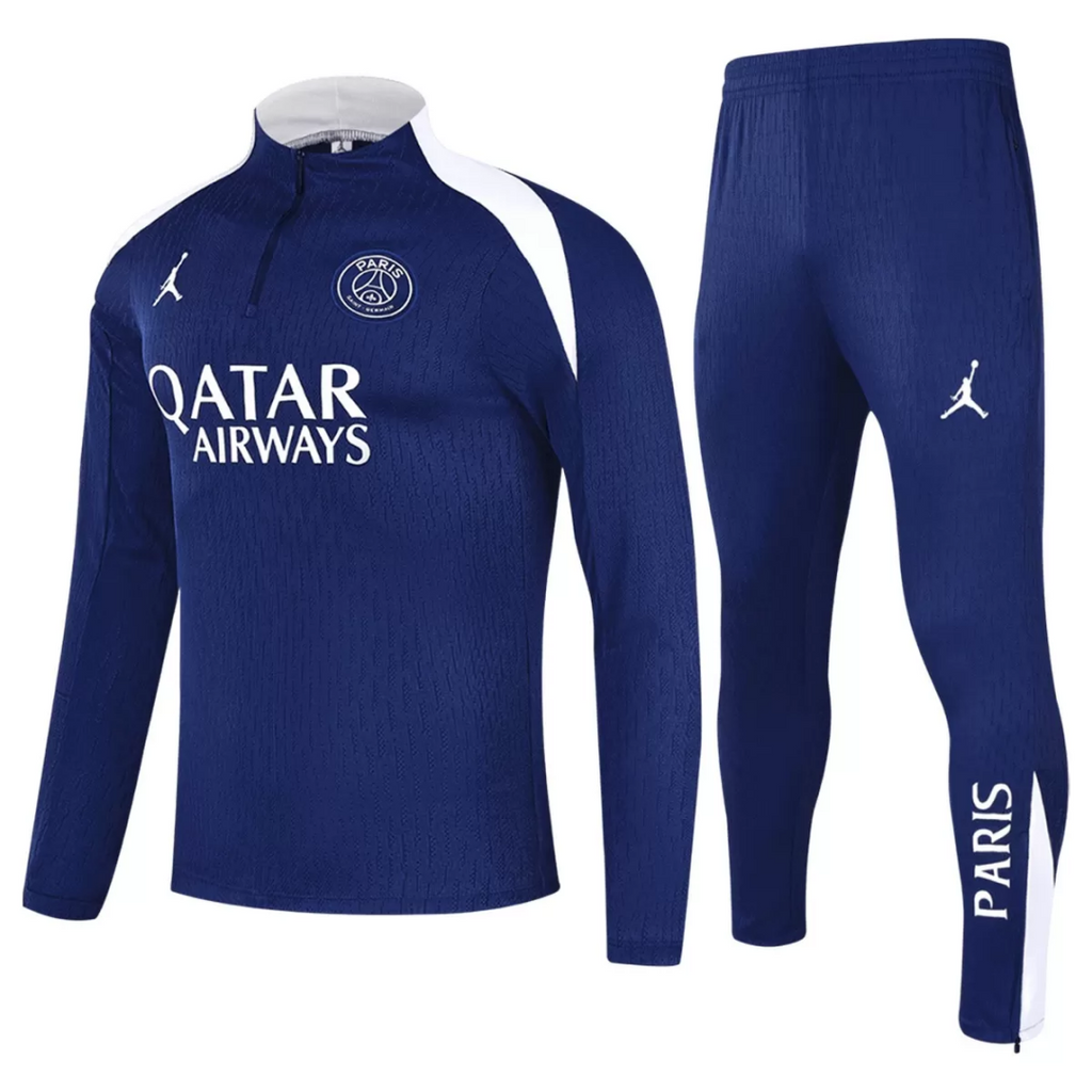 PSG Paris Saint-Germain Zipper Sweatshirt Kit(Top+Pants) Navy 2025/26
