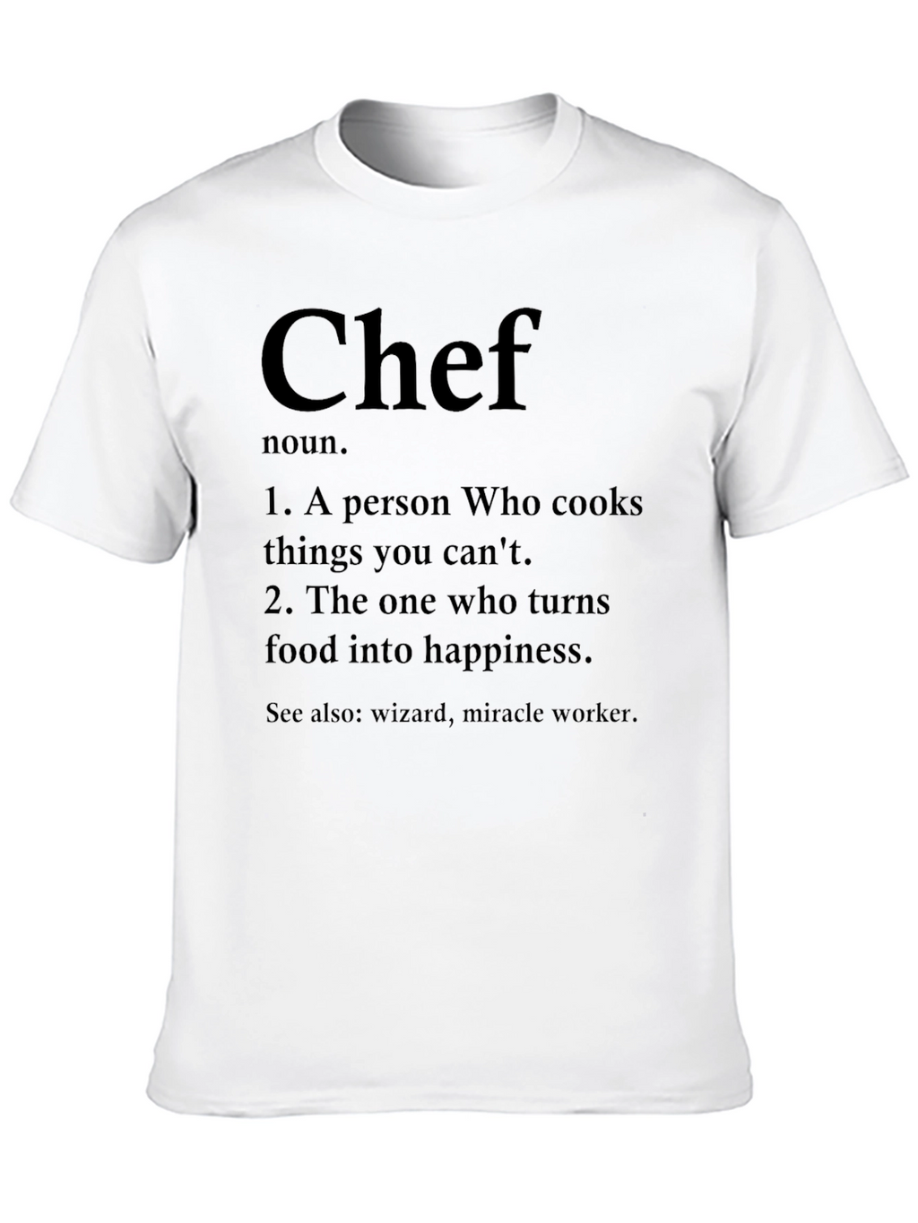 Chef Definition Black T-Shirt