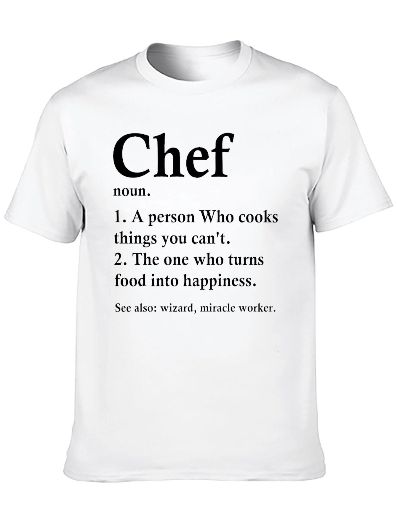 Chef Definition Black T-Shirt