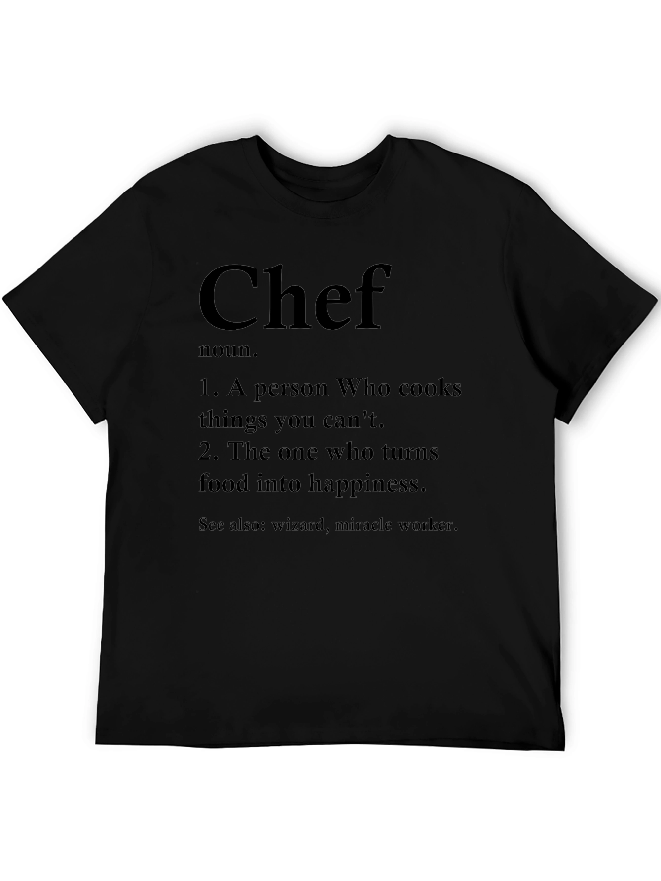 Chef Definition Black T-Shirt