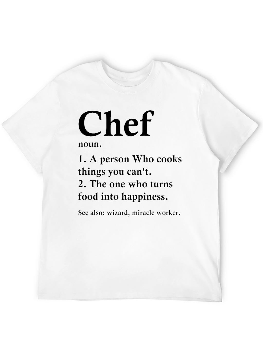 Chef Definition Black T-Shirt