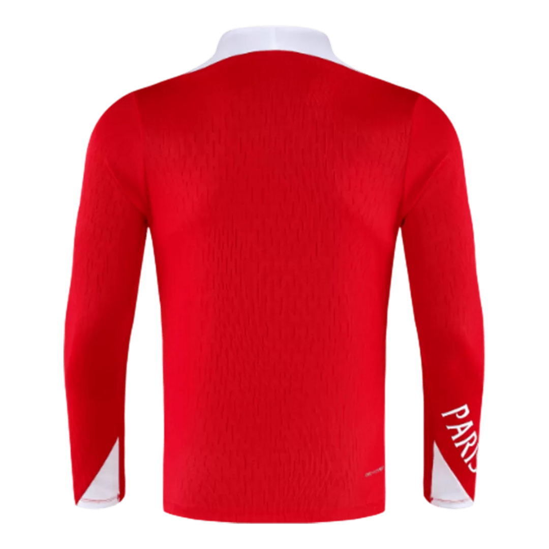 PSG Paris Saint-Germain Zipper Sweatshirt Kit(Top+Pants) Red 2025/26