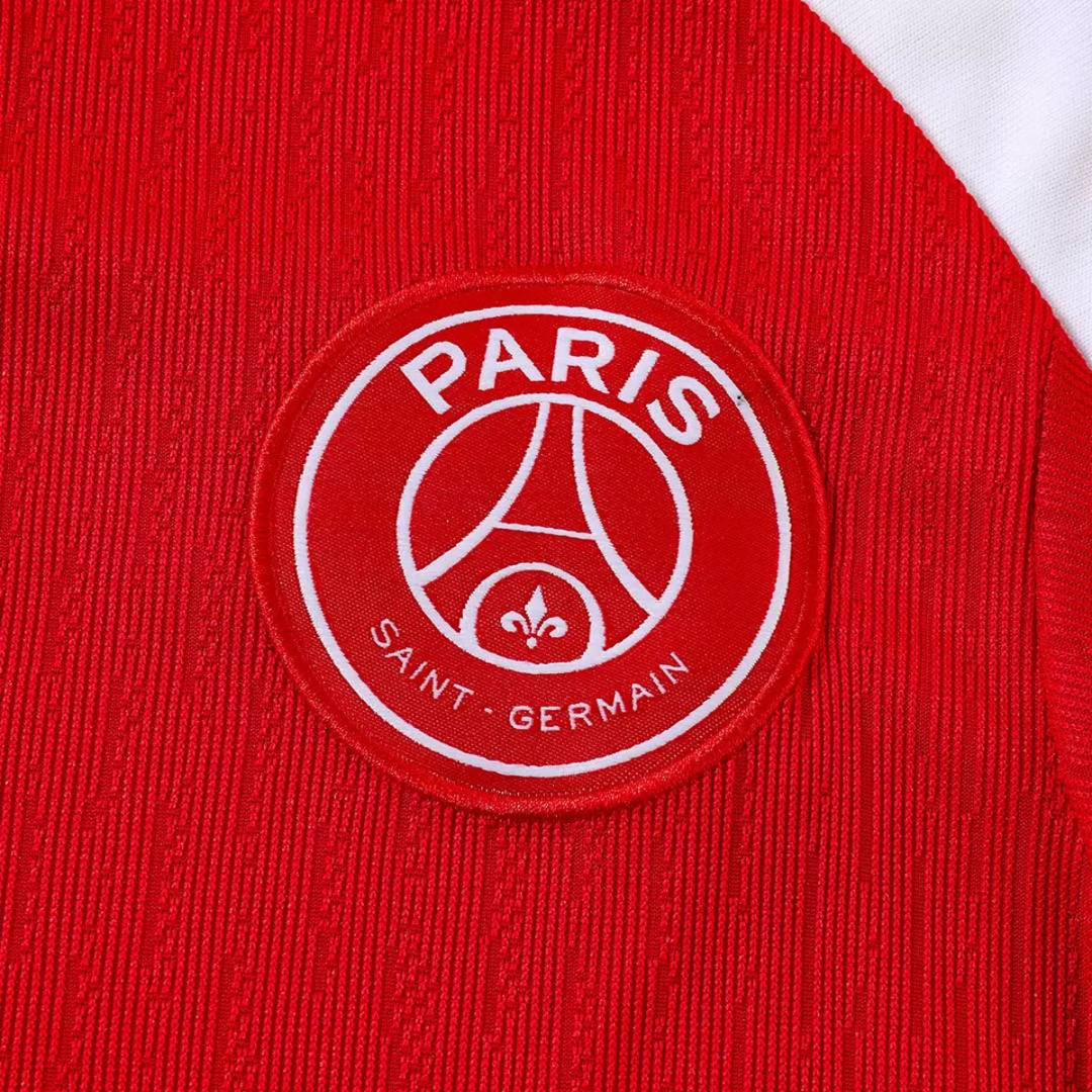 PSG Paris Saint-Germain Zipper Sweatshirt Kit(Top+Pants) Red 2025/26