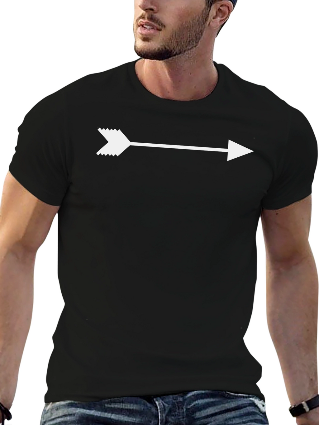 Arrow Graphic T-Shirt - Mens Casual Tee