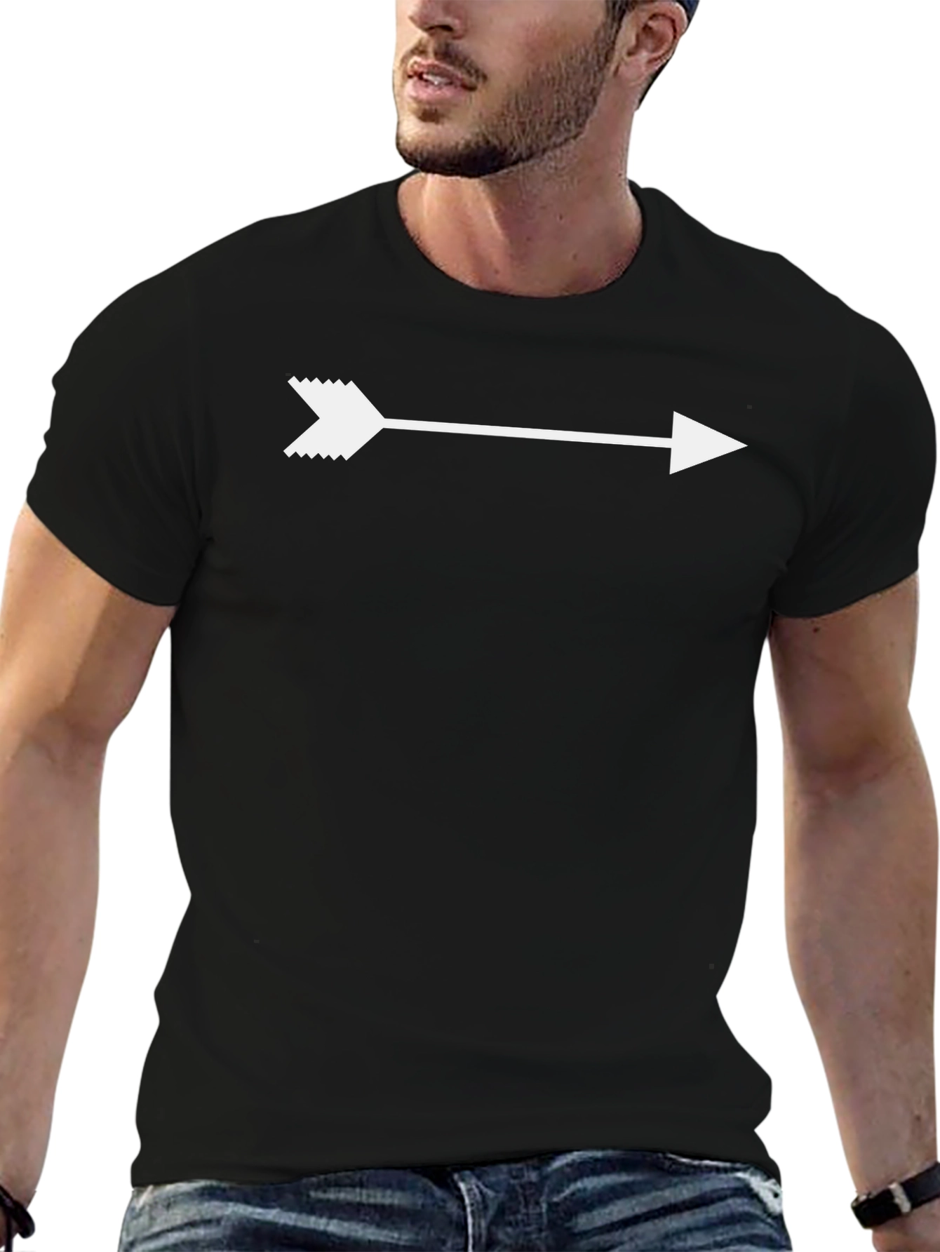 Arrow Graphic T-Shirt - Mens Casual Tee