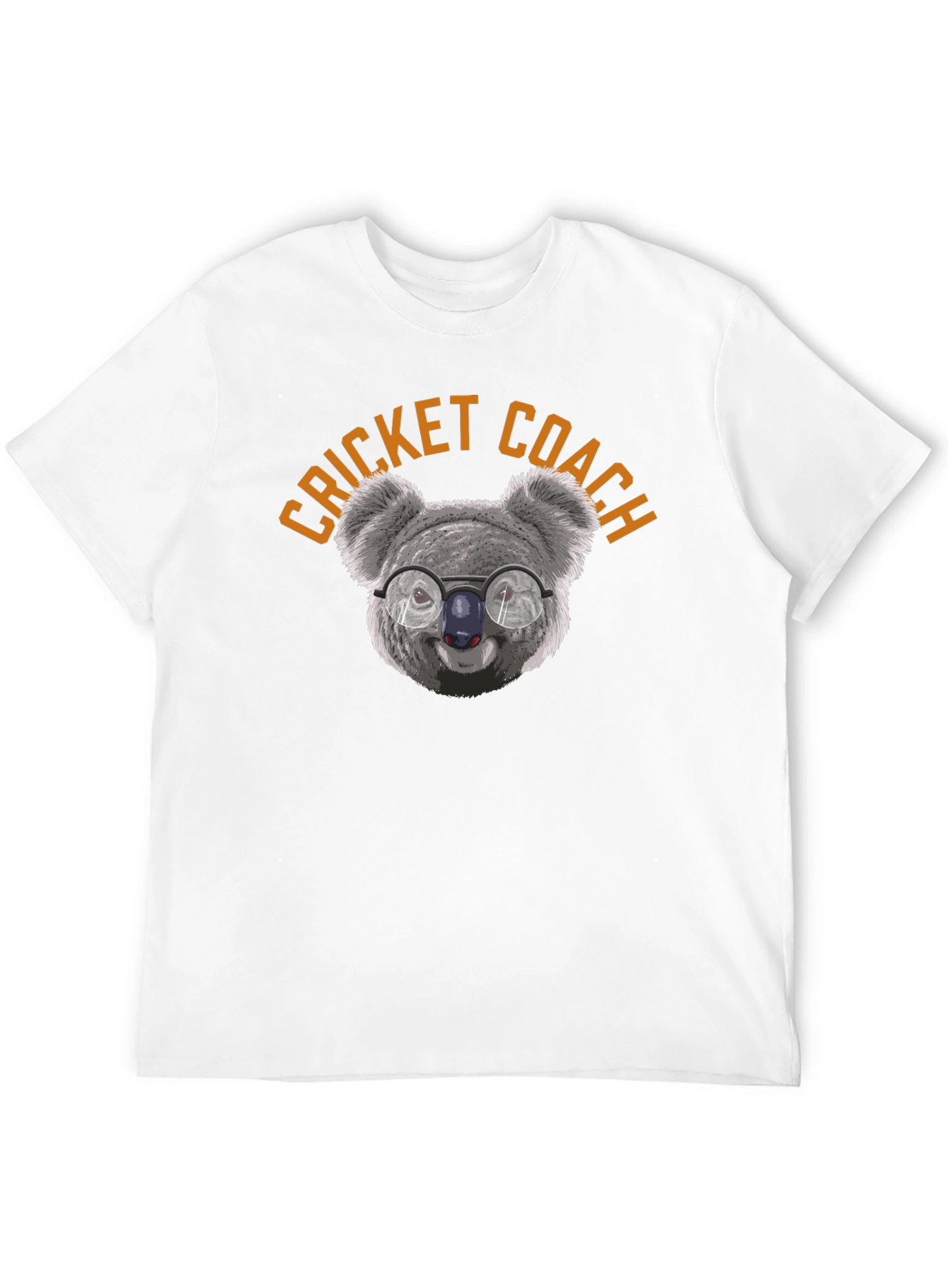 Cricket Coach Koala T-Shirt - Unique Graphic Tee