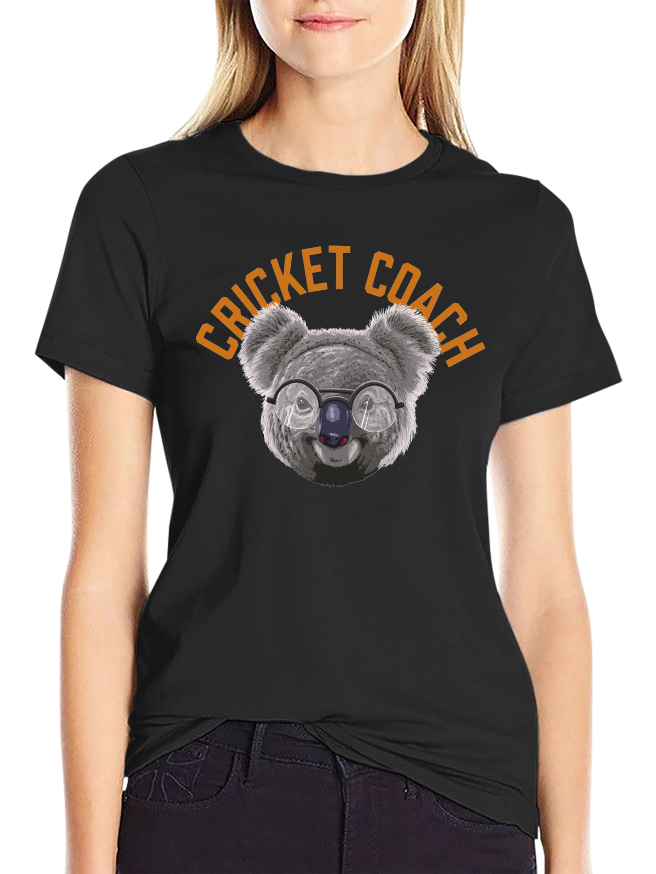Cricket Coach Koala T-Shirt - Unique Graphic Tee