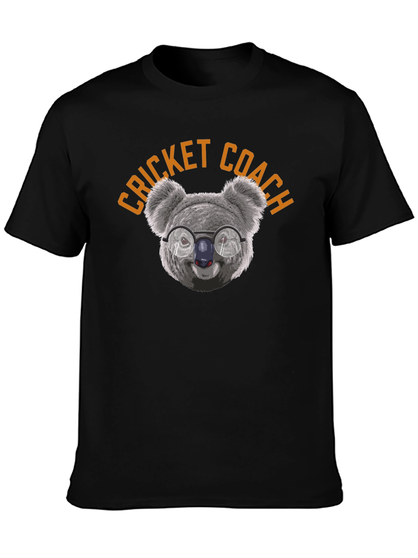 Cricket Coach Koala T-Shirt - Unique Graphic Tee