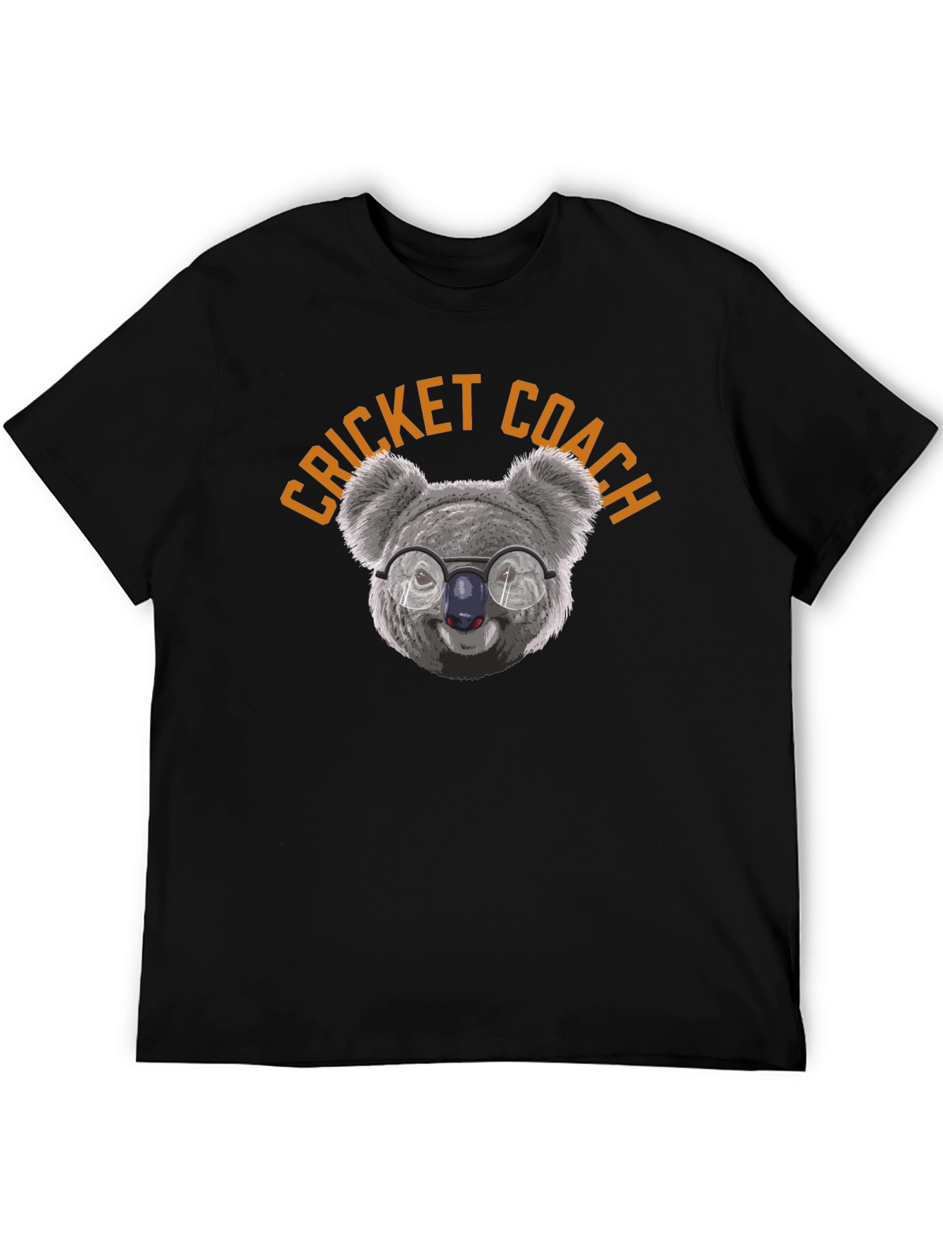 Cricket Coach Koala T-Shirt - Unique Graphic Tee