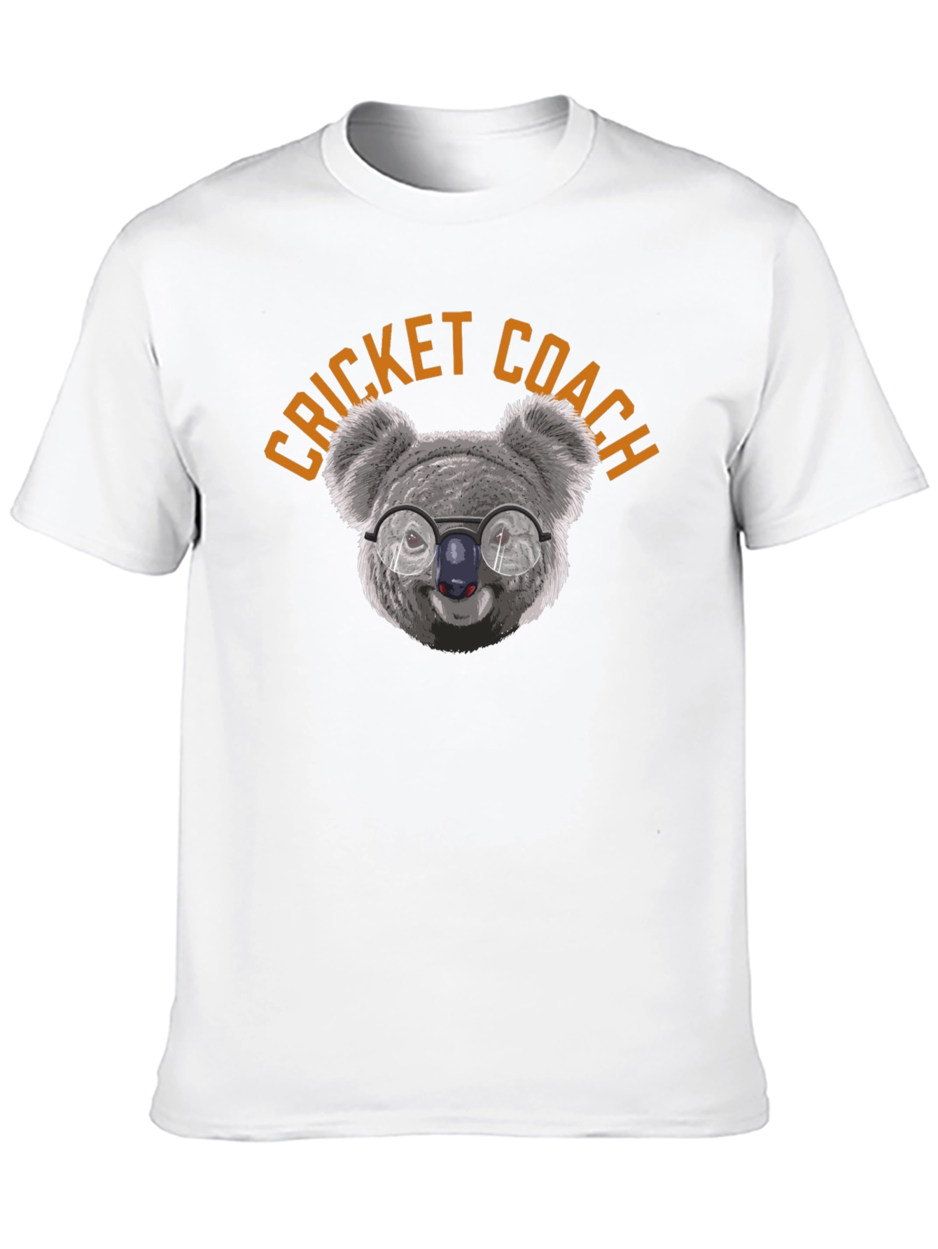 Cricket Coach Koala T-Shirt - Unique Graphic Tee