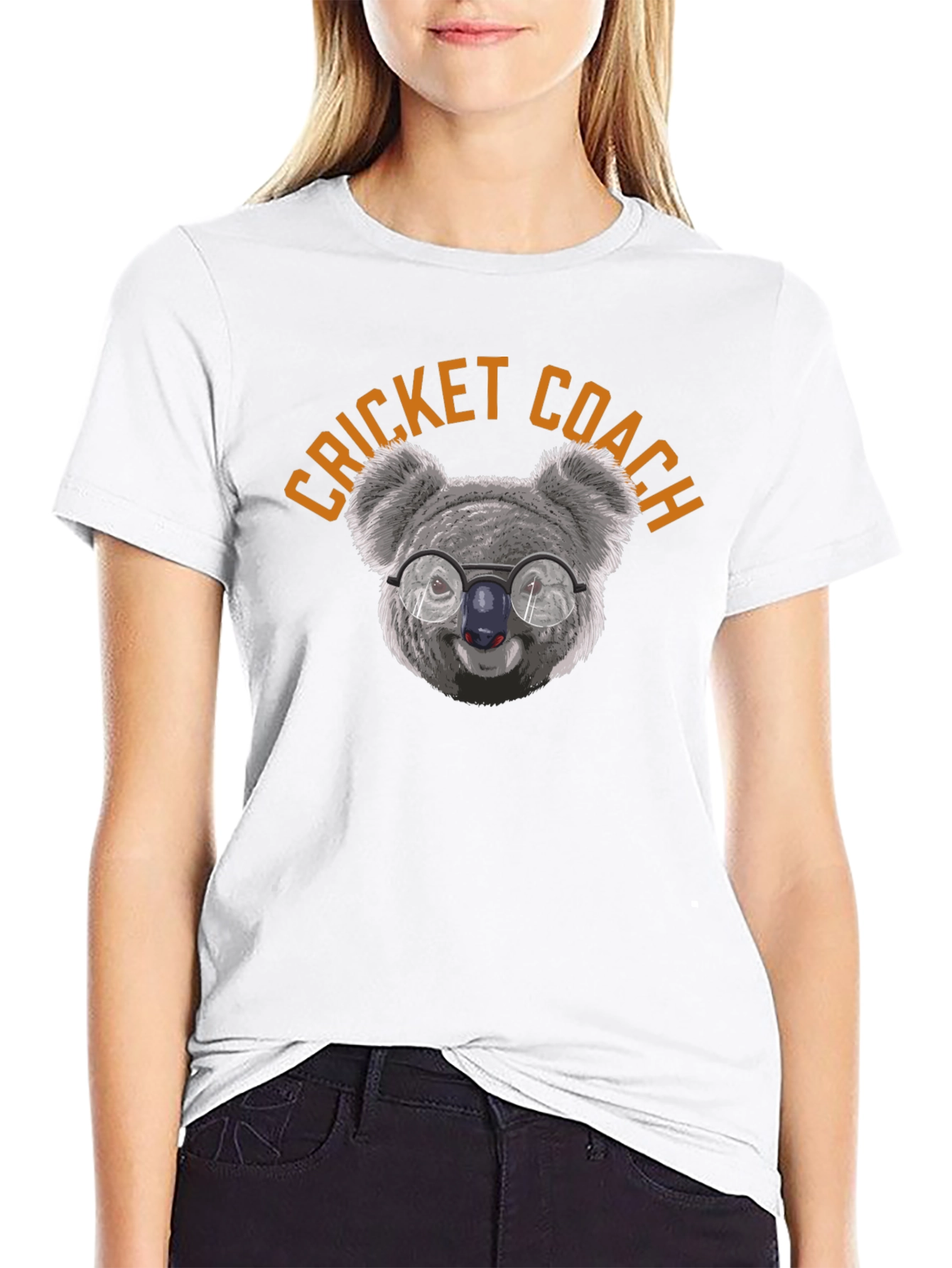 Cricket Coach Koala T-Shirt - Unique Graphic Tee