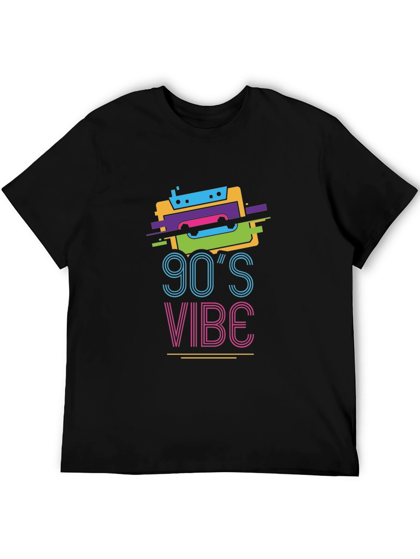 90s Vibe Graphic Tee - Retro Cassette Design