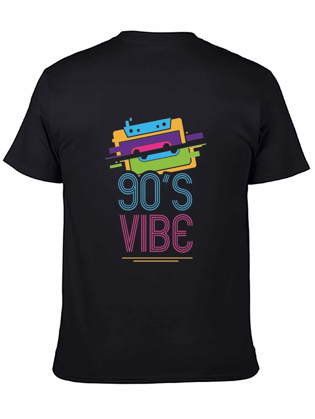 90s Vibe Graphic Tee - Retro Cassette Design