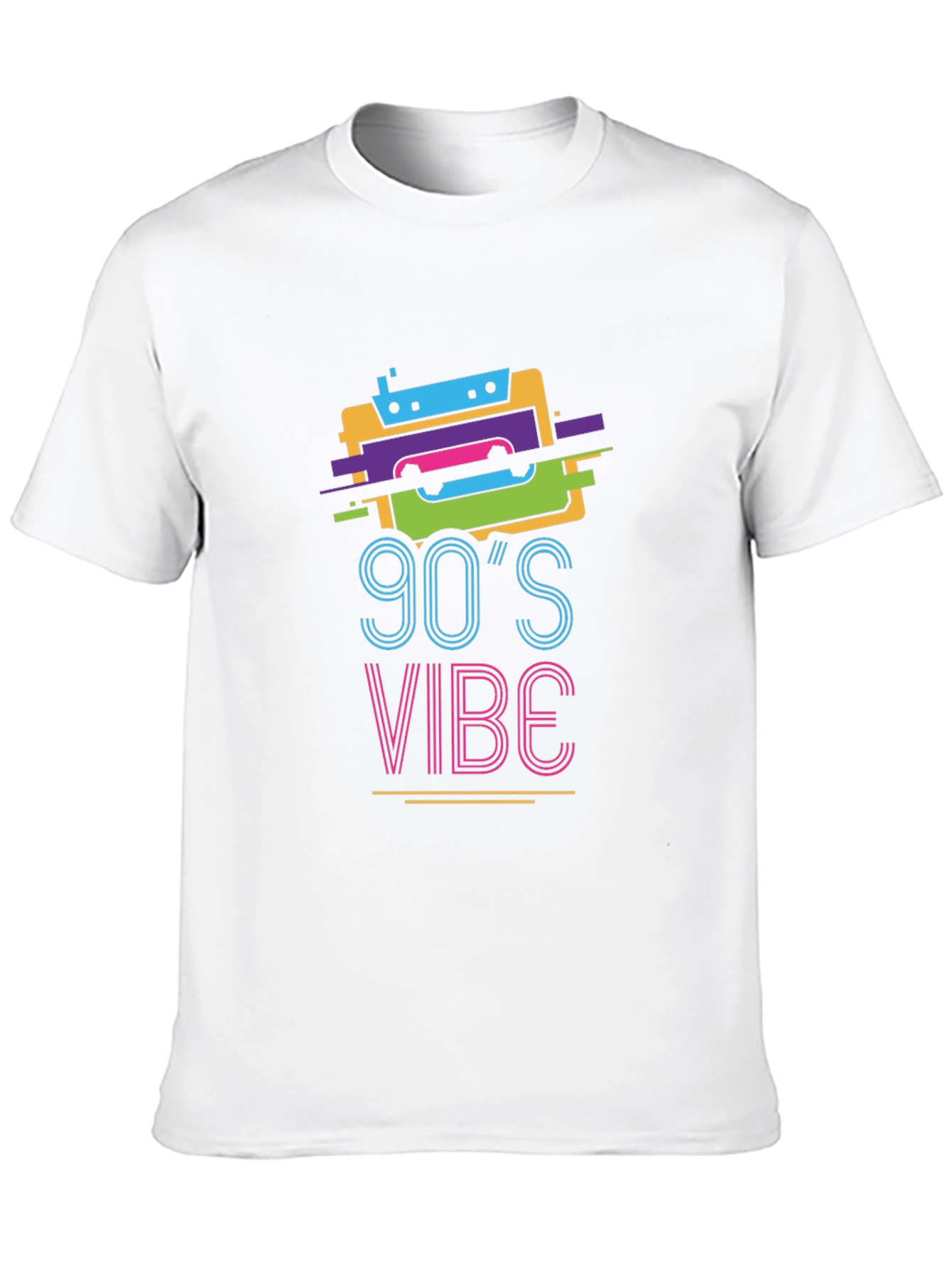 90s Vibe Graphic Tee - Retro Cassette Design