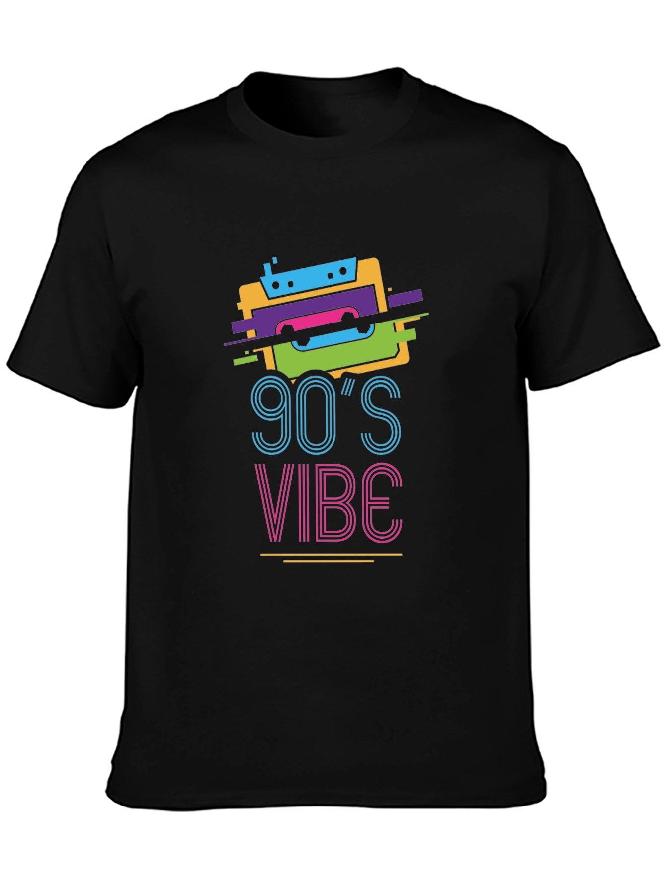 90s Vibe Graphic Tee - Retro Cassette Design