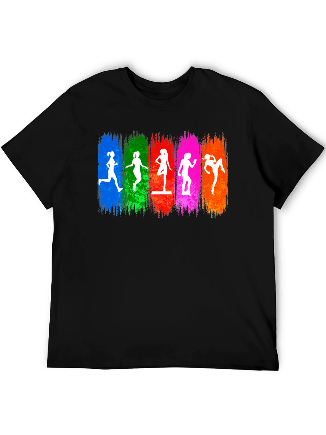 Colorful Fitness Womens Graphic Tee