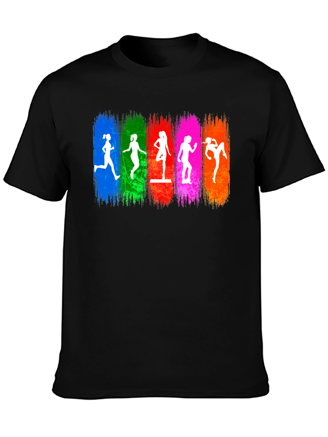 Colorful Fitness Womens Graphic Tee