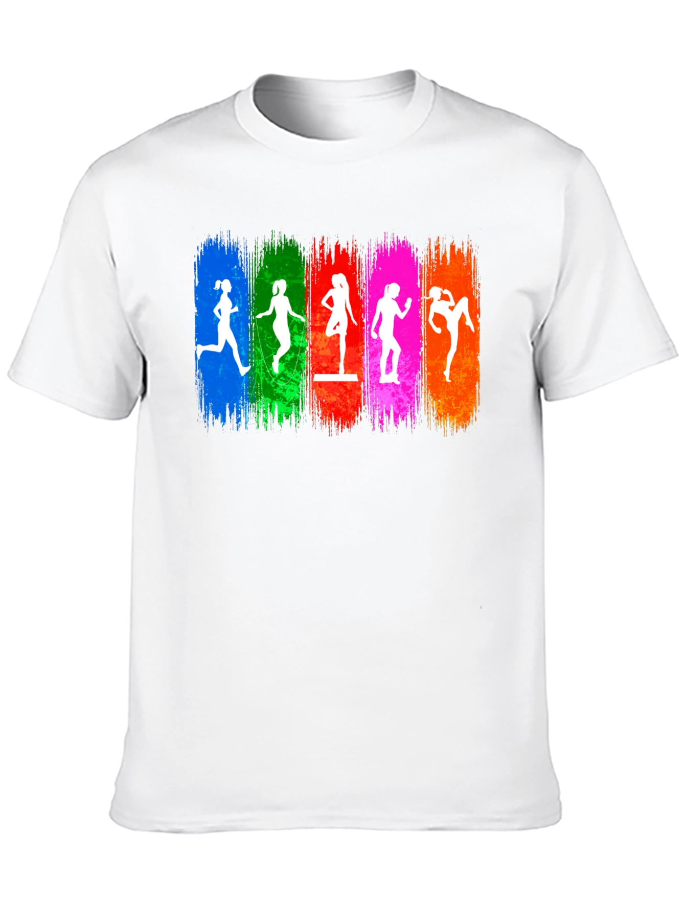 Colorful Fitness Womens Graphic Tee