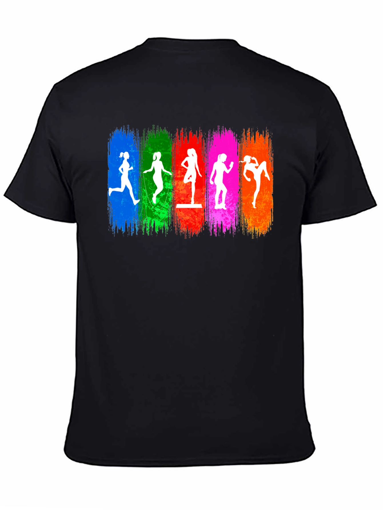 Colorful Fitness Womens Graphic Tee