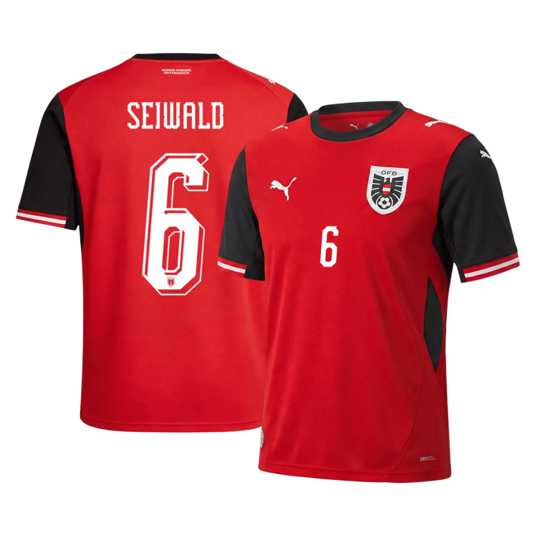 SEIWALD #6 Austria Home Jersey World Cup 2026