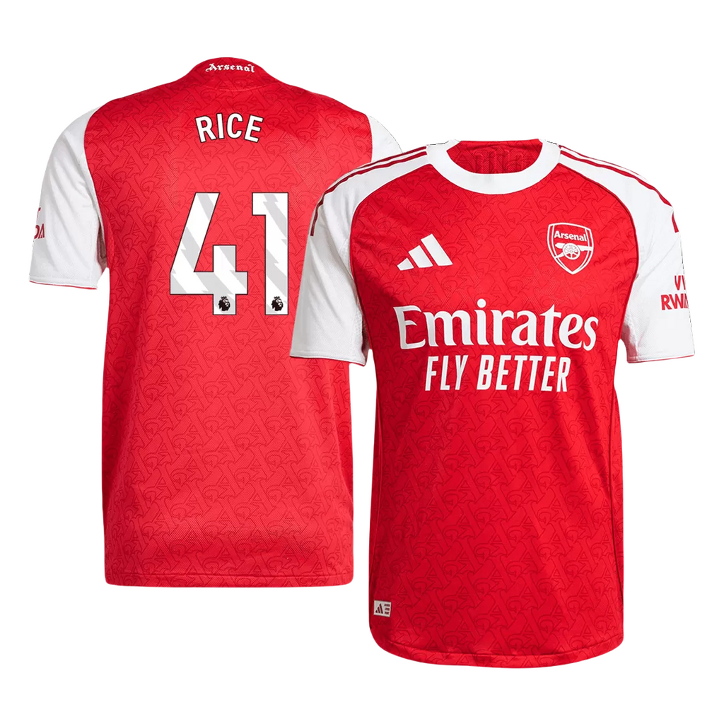 Player Version RICE #41 Arsenal Home Jersey 2025/26