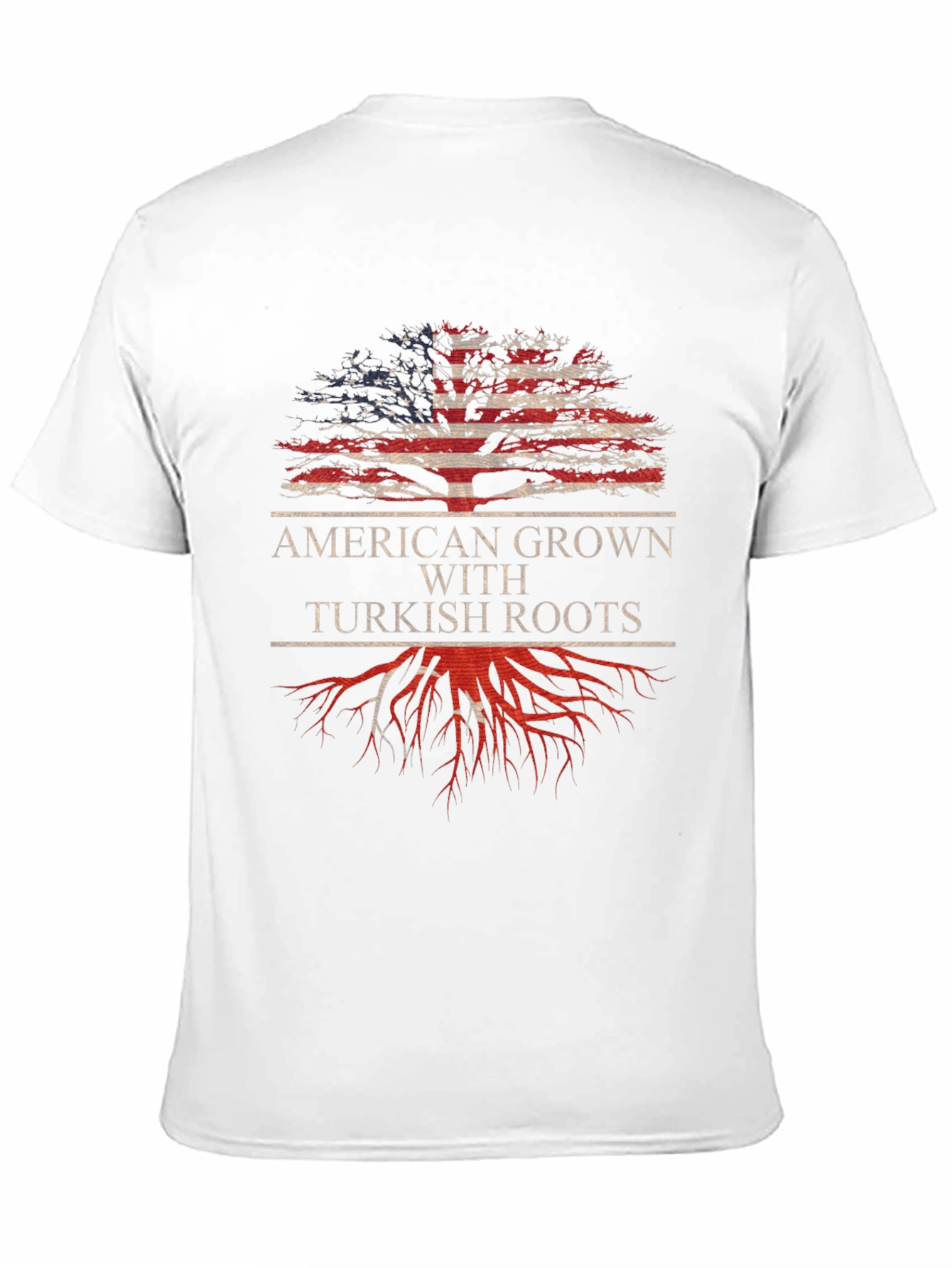 American Grown Turkish Roots Graphic T-Shirt