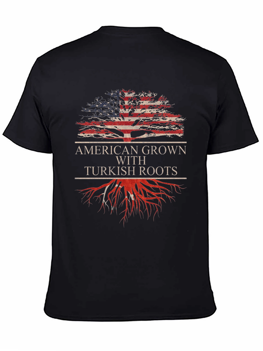 American Grown Turkish Roots Graphic T-Shirt