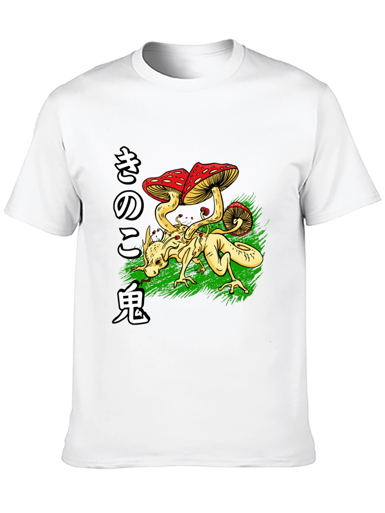 Mushroom Demon Graphic Tee - Japanese Anime Style