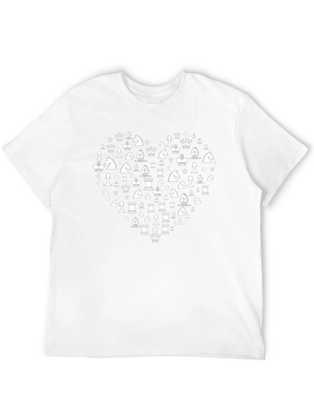 Chess Heart T-Shirt - Black Graphic Tee