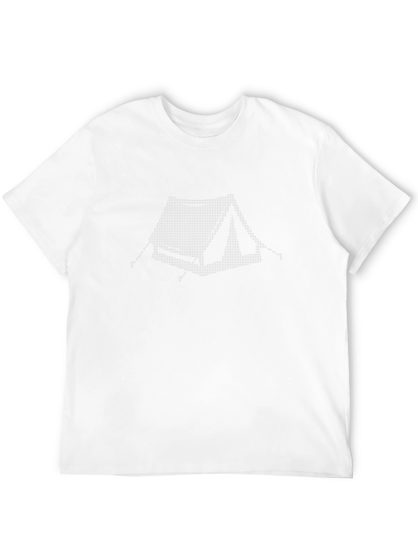 Camping Tent Graphic Tee - Black Cotton Comfort
