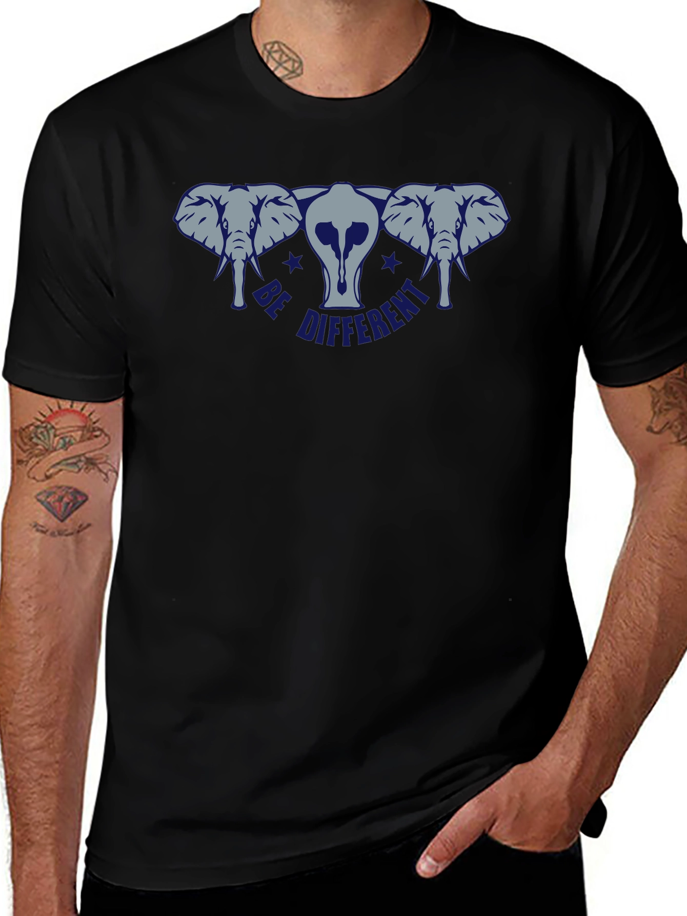 Be Different Elephant Graphic Tee