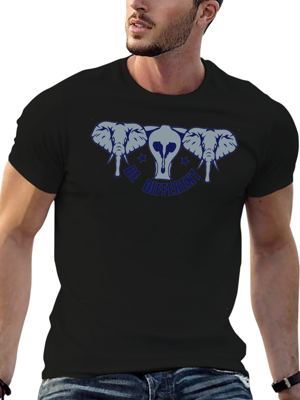 Be Different Elephant Graphic Tee