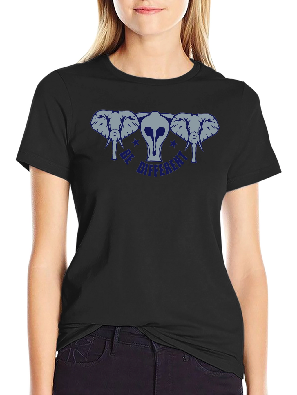 Be Different Elephant Graphic Tee