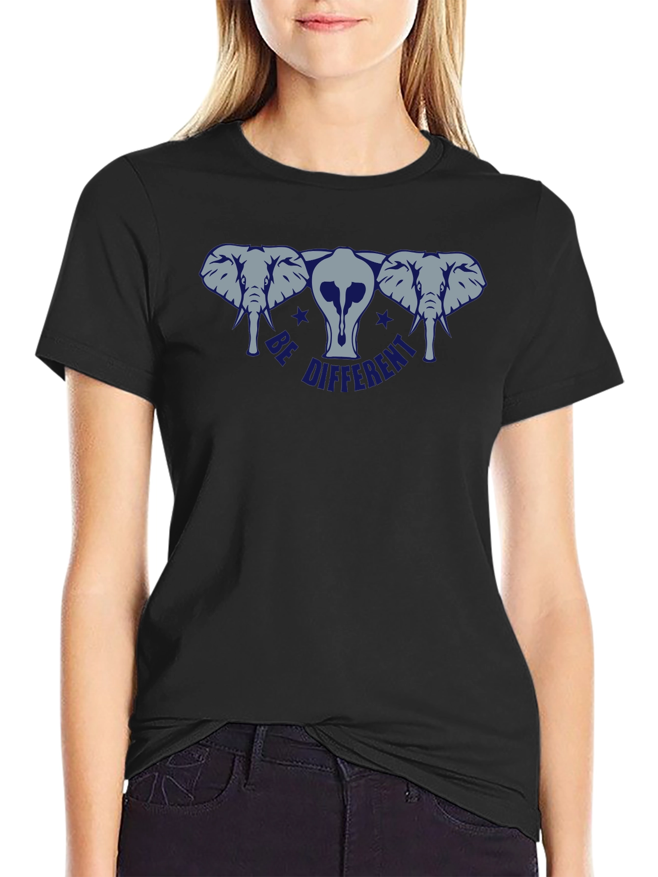 Be Different Elephant Graphic Tee