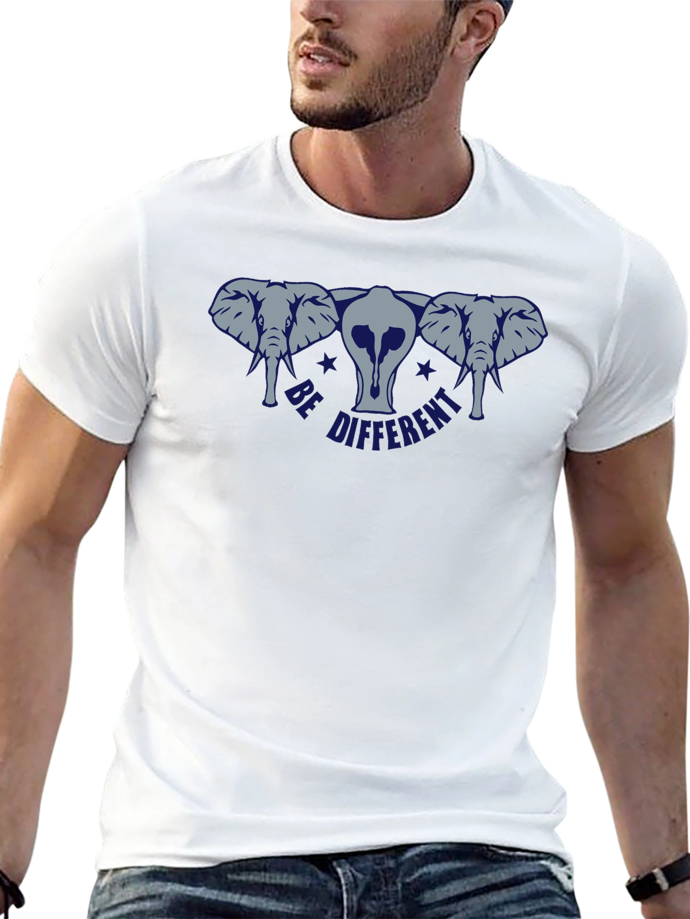 Be Different Elephant Graphic Tee