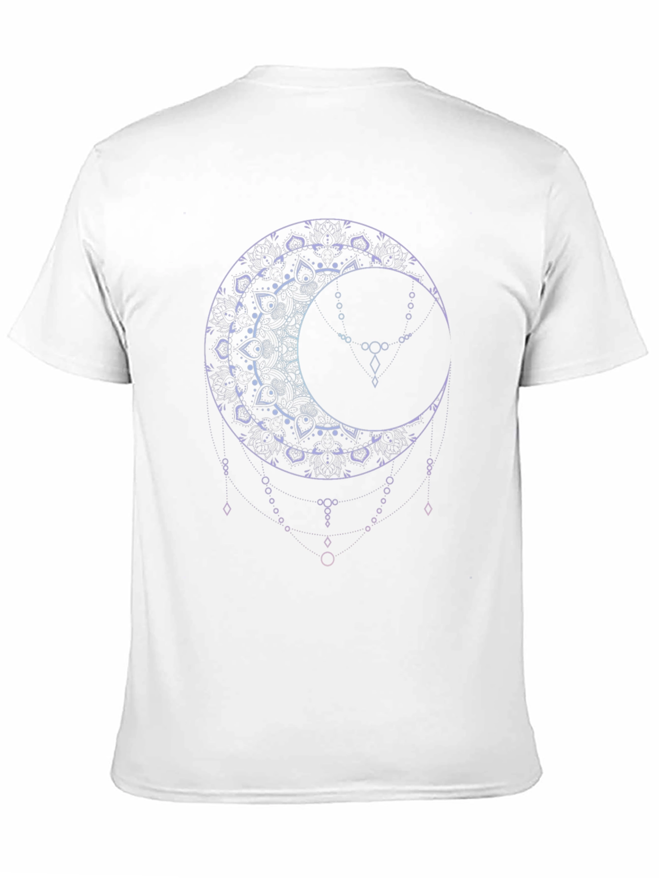 Mystic Moon Mandala Graphic Tee - Black
