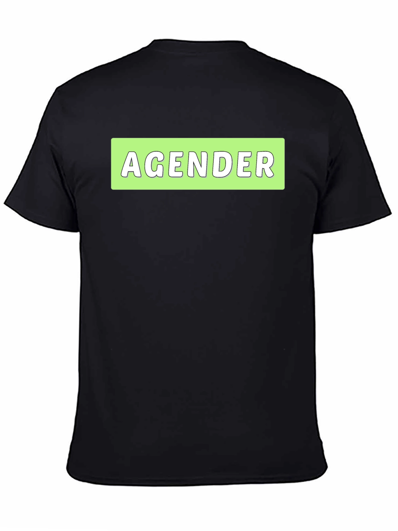 Agender Statement T-Shirt - Black