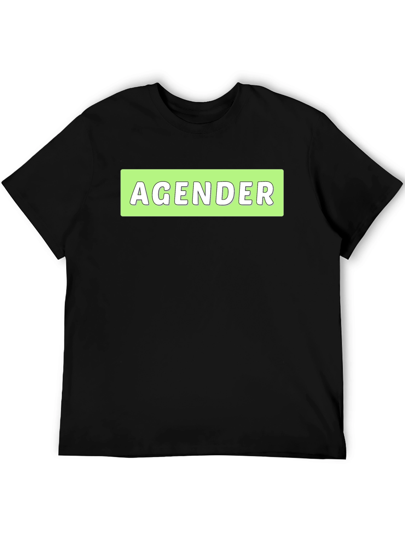 Agender Statement T-Shirt - Black