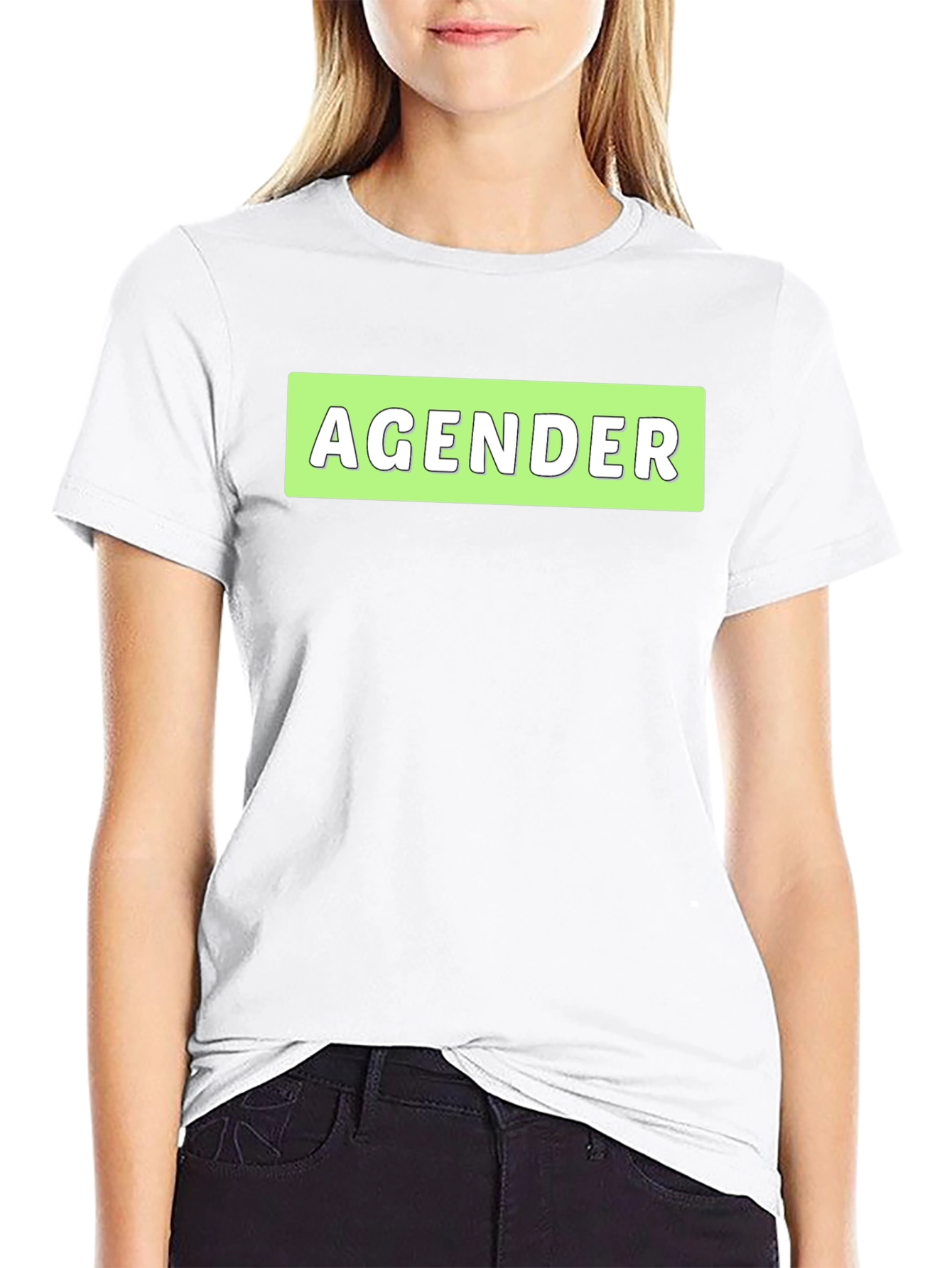Agender Statement T-Shirt - Black