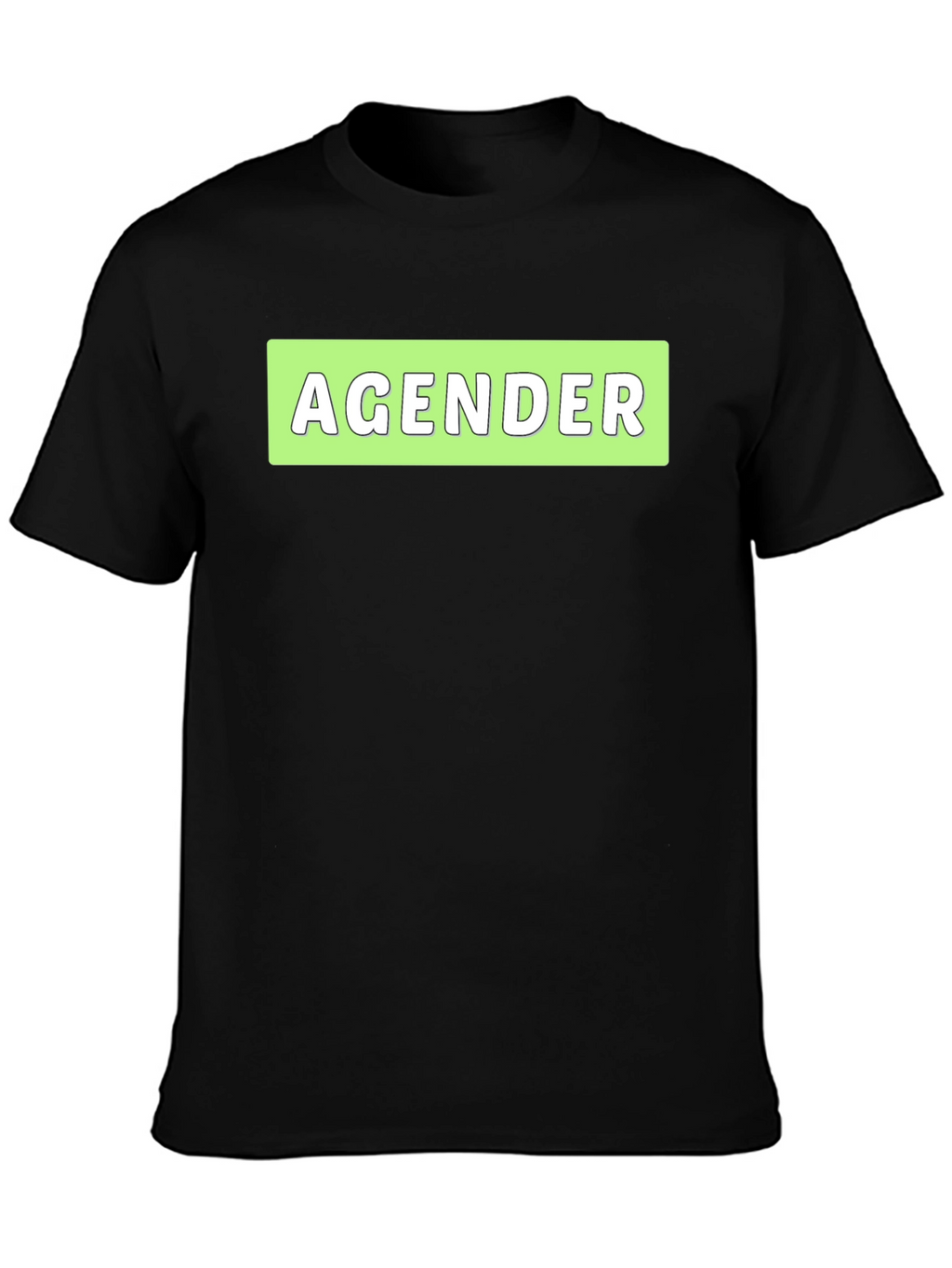 Agender Statement T-Shirt - Black