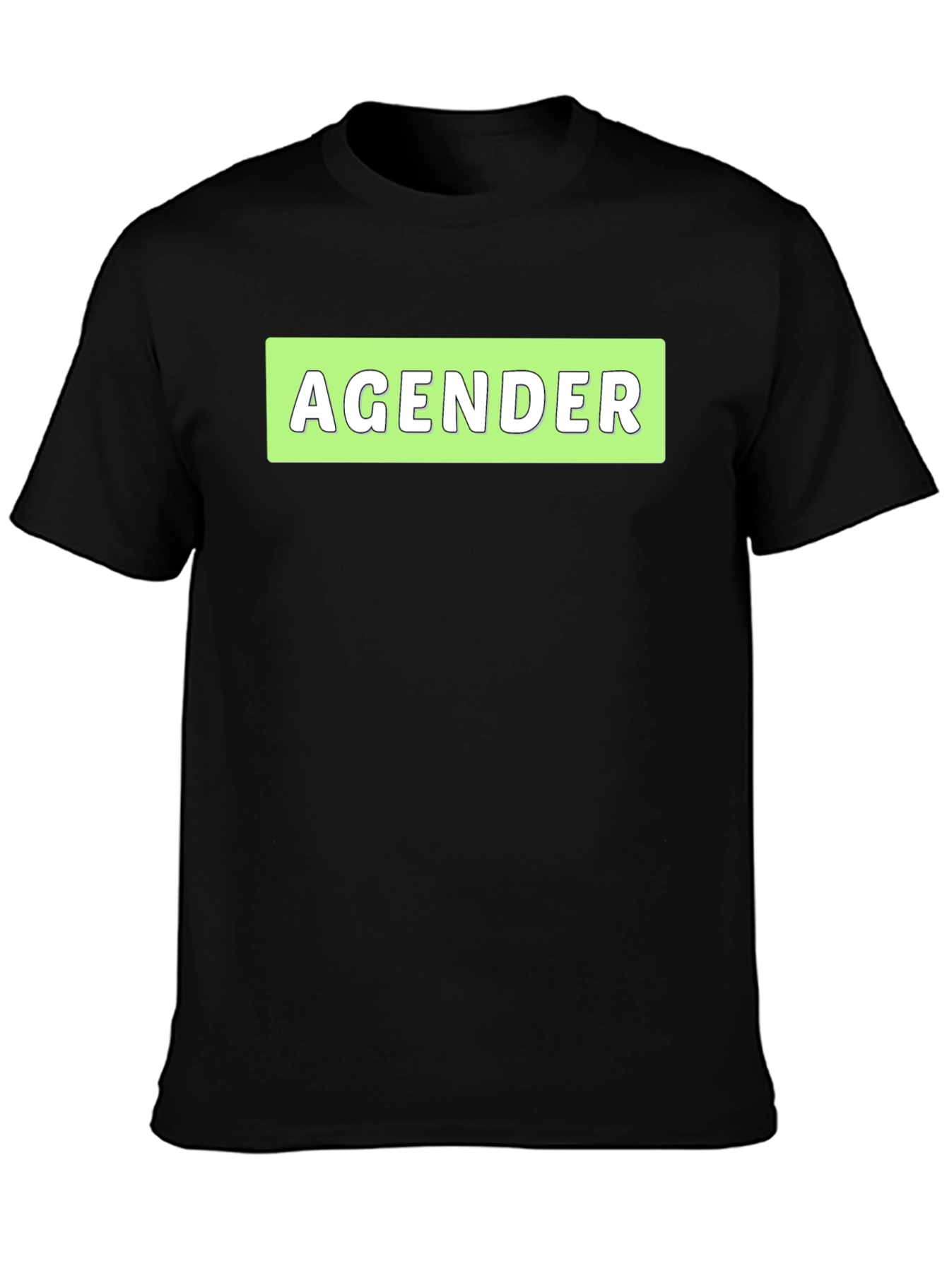Agender Statement T-Shirt - Black