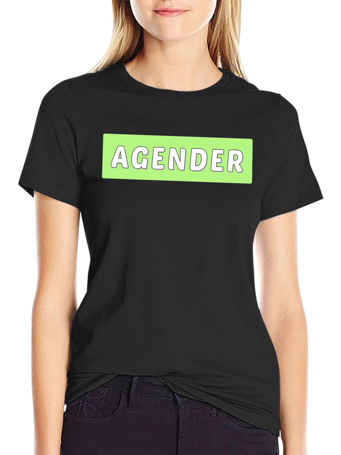 Agender Statement T-Shirt - Black